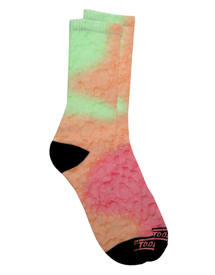 Vibrant Rainbow Sherbet Adult Crew Socks with All Over Print - TooLoud-Socks-TooLoud-White-Ladies-4-6-Davson Sales