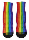 Vibrant Rainbow Vertical Gay Pride Flag Adult Crew Socks - Exquisite Fashion Statement by TooLoud-Socks-TooLoud-White-Ladies-4-6-Davson Sales