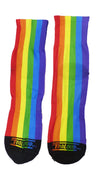 Vibrant Rainbow Vertical Gay Pride Flag Adult Short Socks - Exquisite Fashion Statement by TooLoud-Socks-TooLoud-White-Ladies-4-6-Davson Sales