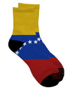 Vibrant Venezuela Flag AOP Adult Short Socks with All Over Print - TooLoud-Socks-TooLoud-White-Ladies-4-6-Davson Sales