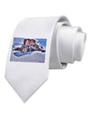 Victor Mines Colorado Printed White Necktie