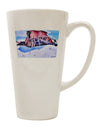 Victor Mines Colorado Watercolor 16 Ounce Conical Latte Coffee Mug - Expertly Crafted Drinkware-Conical Latte Mug-TooLoud-White-Davson Sales