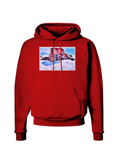 Victor Mines Colorado Watercolor Dark Hoodie Sweatshirt-Hoodie-TooLoud-Red-Small-Davson Sales