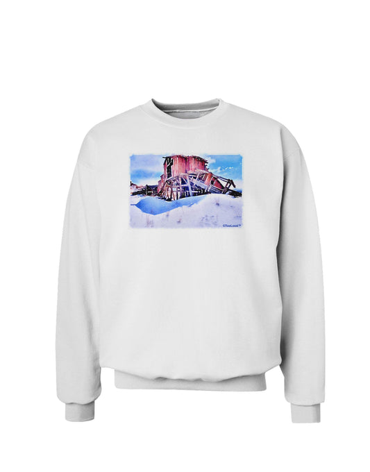 Victor Mines Colorado Watercolor Sweatshirt-Sweatshirts-TooLoud-White-Small-Davson Sales
