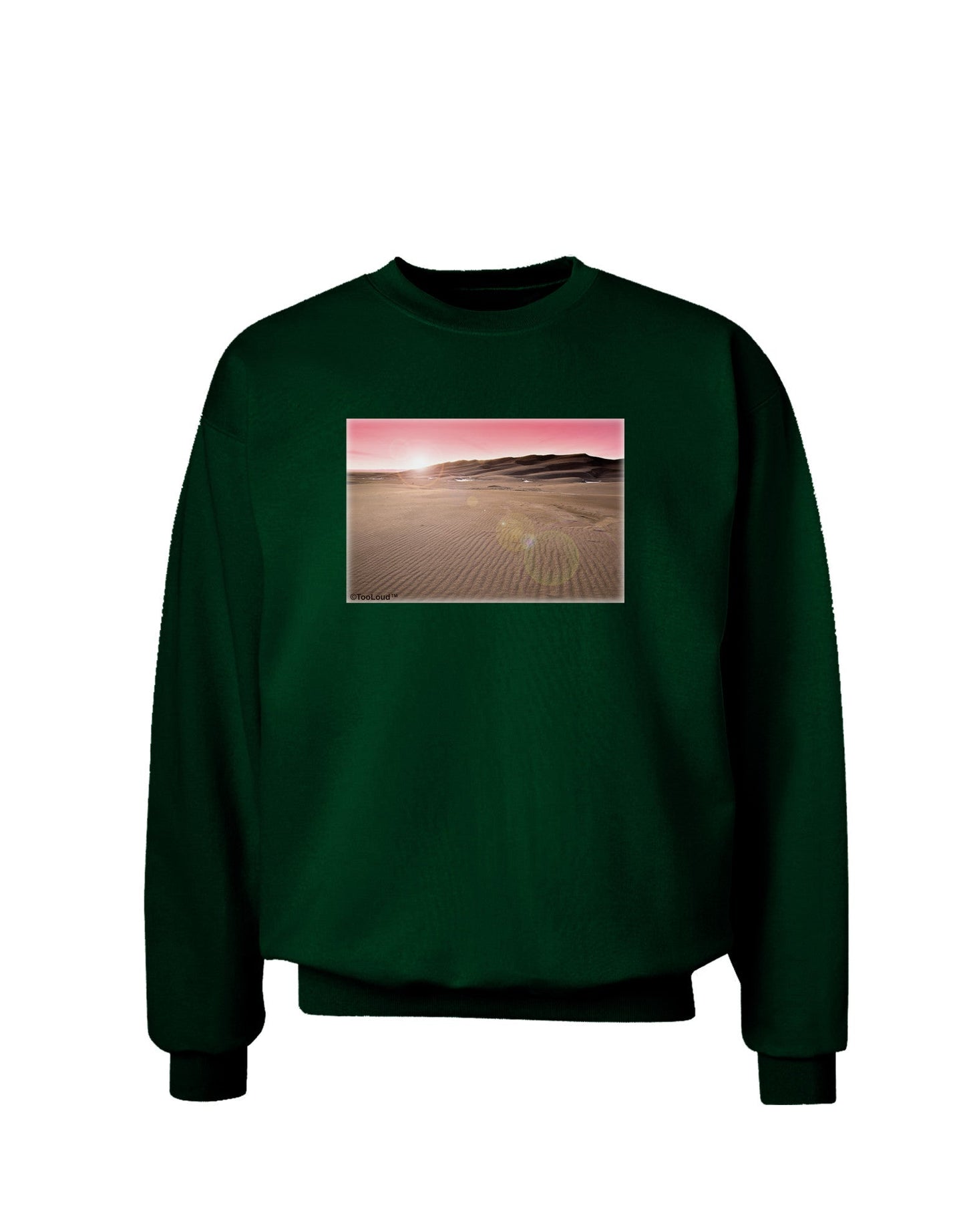 Victor Mines Pink Sunrise Adult Dark Sweatshirt-Sweatshirts-TooLoud-Deep-Forest-Green-Small-Davson Sales
