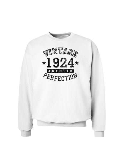 Vintage Birth Year 1924 Sweatshirt-Sweatshirts-TooLoud-White-Small-Davson Sales