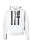 Vintage Black and White USA Flag Hoodie Sweatshirt