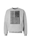 Vintage Black and White USA Flag Sweatshirt-Sweatshirts-TooLoud-AshGray-Small-Davson Sales