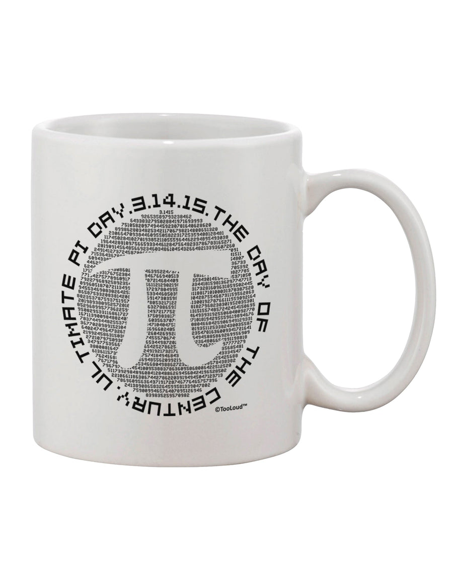 Vintage Computer Inspired Pi Circle Design 11 oz Coffee Mug - Expertly Crafted by TooLoud-11 OZ Coffee Mug-TooLoud-White-Davson Sales