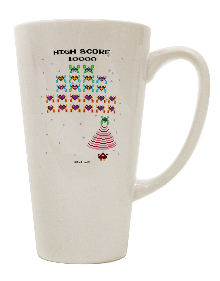 Vintage Heart Warrior 16 oz Conical Latte Coffee Mug - TooLoud-Conical Latte Mug-TooLoud-White-Davson Sales