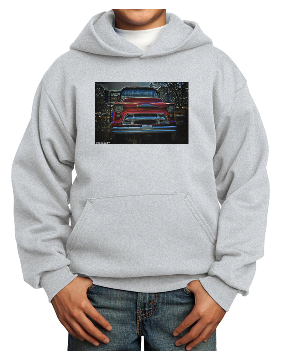 Vintage Truck Youth Hoodie Pullover Sweatshirt-Youth Hoodie-TooLoud-White-XS-Davson Sales