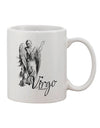 Virgo Illustration 11 oz Coffee Mug - Expertly Crafted Drinkware-11 OZ Coffee Mug-TooLoud-White-Davson Sales