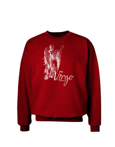 Virgo Illustration Adult Dark Sweatshirt-Sweatshirts-TooLoud-Deep-Red-Small-Davson Sales