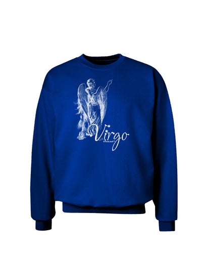 Virgo Illustration Adult Dark Sweatshirt-Sweatshirts-TooLoud-Deep-Royal-Blue-Small-Davson Sales