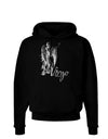 Virgo Illustration Dark Hoodie Sweatshirt-Hoodie-TooLoud-Black-Small-Davson Sales