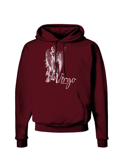 Virgo Illustration Dark Hoodie Sweatshirt-Hoodie-TooLoud-Maroon-Small-Davson Sales