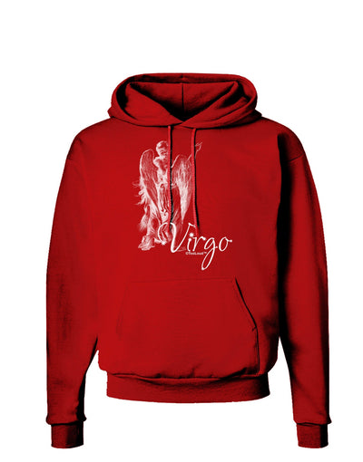 Virgo Illustration Dark Hoodie Sweatshirt-Hoodie-TooLoud-Red-Small-Davson Sales