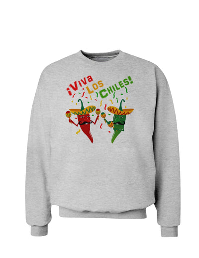 Viva Los Chiles Sweatshirt-Sweatshirts-TooLoud-AshGray-Small-Davson Sales