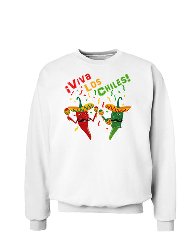 Viva Los Chiles Sweatshirt-Sweatshirts-TooLoud-White-Small-Davson Sales