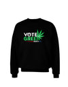 Vote Green Party - Marijuana Adult Dark Sweatshirt-Sweatshirts-TooLoud-Black-Small-Davson Sales