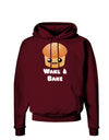 Wake and Bake Cute Roll Dark Hoodie Sweatshirt-Hoodie-TooLoud-Maroon-Small-Davson Sales