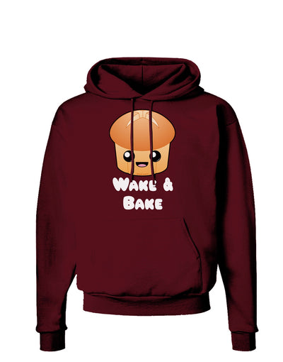 Wake and Bake Cute Roll Dark Hoodie Sweatshirt-Hoodie-TooLoud-Maroon-Small-Davson Sales