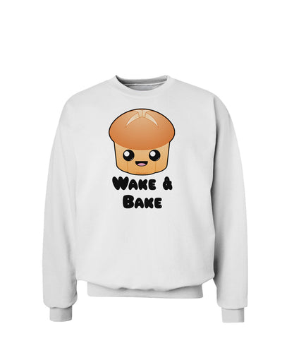 Wake and Bake Cute Roll Sweatshirt-Sweatshirts-TooLoud-White-Small-Davson Sales