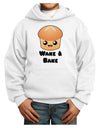 Wake and Bake Cute Roll Youth Hoodie Pullover Sweatshirt-Youth Hoodie-TooLoud-White-XS-Davson Sales