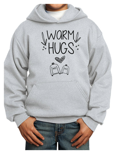 Warm Hugs Youth Hoodie Pullover Sweatshirt-Youth Hoodie-TooLoud-Ash-XS-Davson Sales