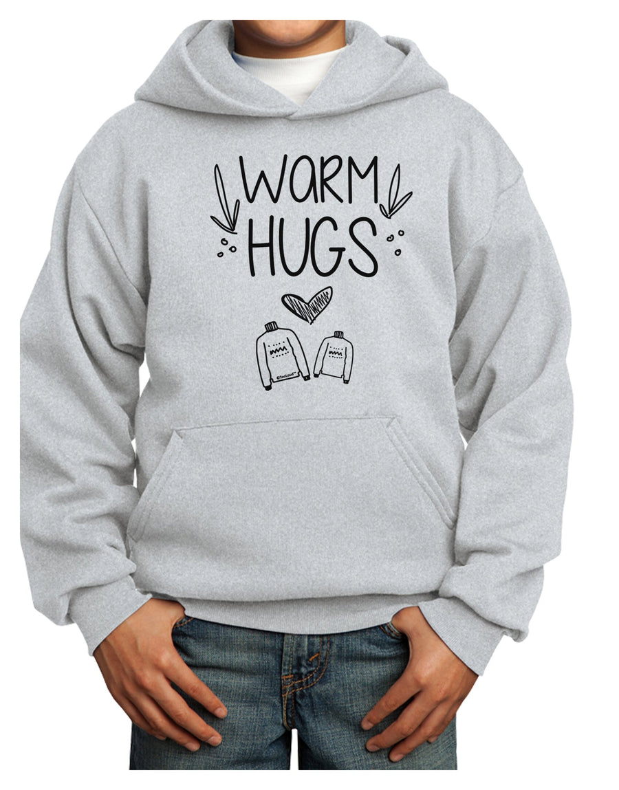 Warm Hugs Youth Hoodie Pullover Sweatshirt-Youth Hoodie-TooLoud-White-XS-Davson Sales