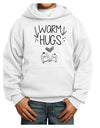 Warm Hugs Youth Hoodie Pullover Sweatshirt-Youth Hoodie-TooLoud-White-XS-Davson Sales