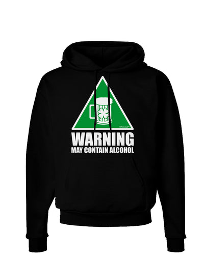 Warning May Contain Alcohol Dark Hoodie Sweatshirt by TooLoud-Hoodie-TooLoud-Black-Small-Davson Sales