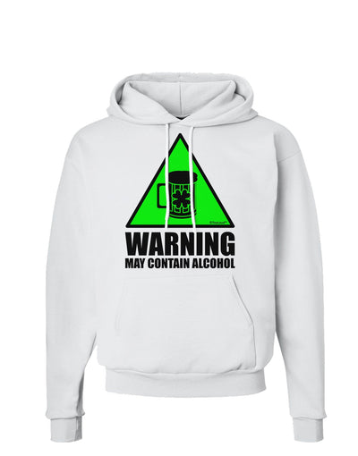 Warning May Contain Alcohol Hoodie Sweatshirt by TooLoud-Hoodie-TooLoud-White-Small-Davson Sales