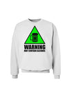 Warning May Contain Alcohol Sweatshirt by TooLoud-Sweatshirts-TooLoud-White-Small-Davson Sales