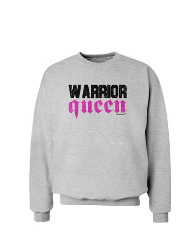 Warrior Queen Pink Script Sweatshirt-Sweatshirts-TooLoud-AshGray-Small-Davson Sales