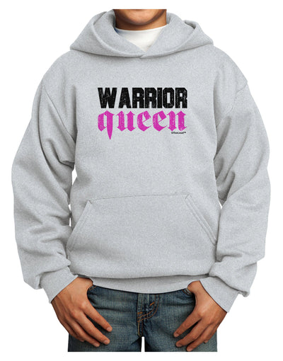 Warrior Queen Pink Script Youth Hoodie Pullover Sweatshirt-Youth Hoodie-TooLoud-Ash-XS-Davson Sales