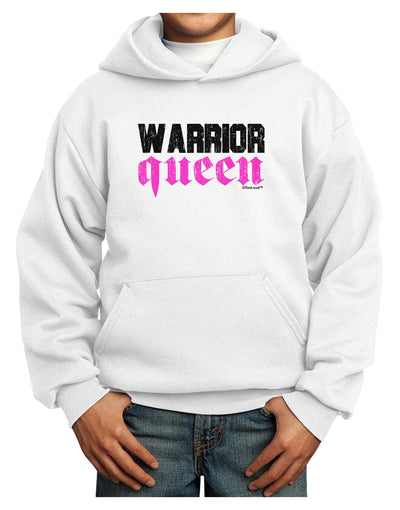 Warrior Queen Pink Script Youth Hoodie Pullover Sweatshirt-Youth Hoodie-TooLoud-White-XS-Davson Sales