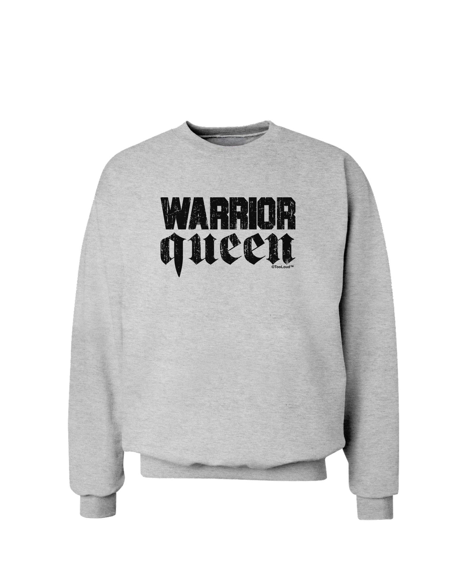 Warrior Queen Script Sweatshirt-Sweatshirts-TooLoud-AshGray-Small-Davson Sales