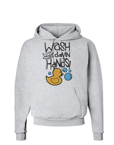 Wash your Damn Hands Hoodie Sweatshirt-Hoodie-TooLoud-AshGray-Small-Davson Sales