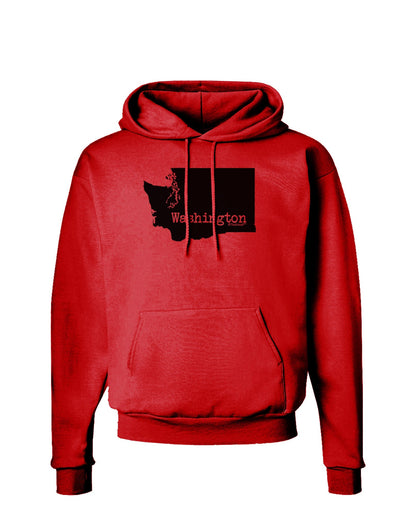 Washington - United States Shape Hoodie Sweatshirt-Hoodie-TooLoud-Red-Small-Davson Sales