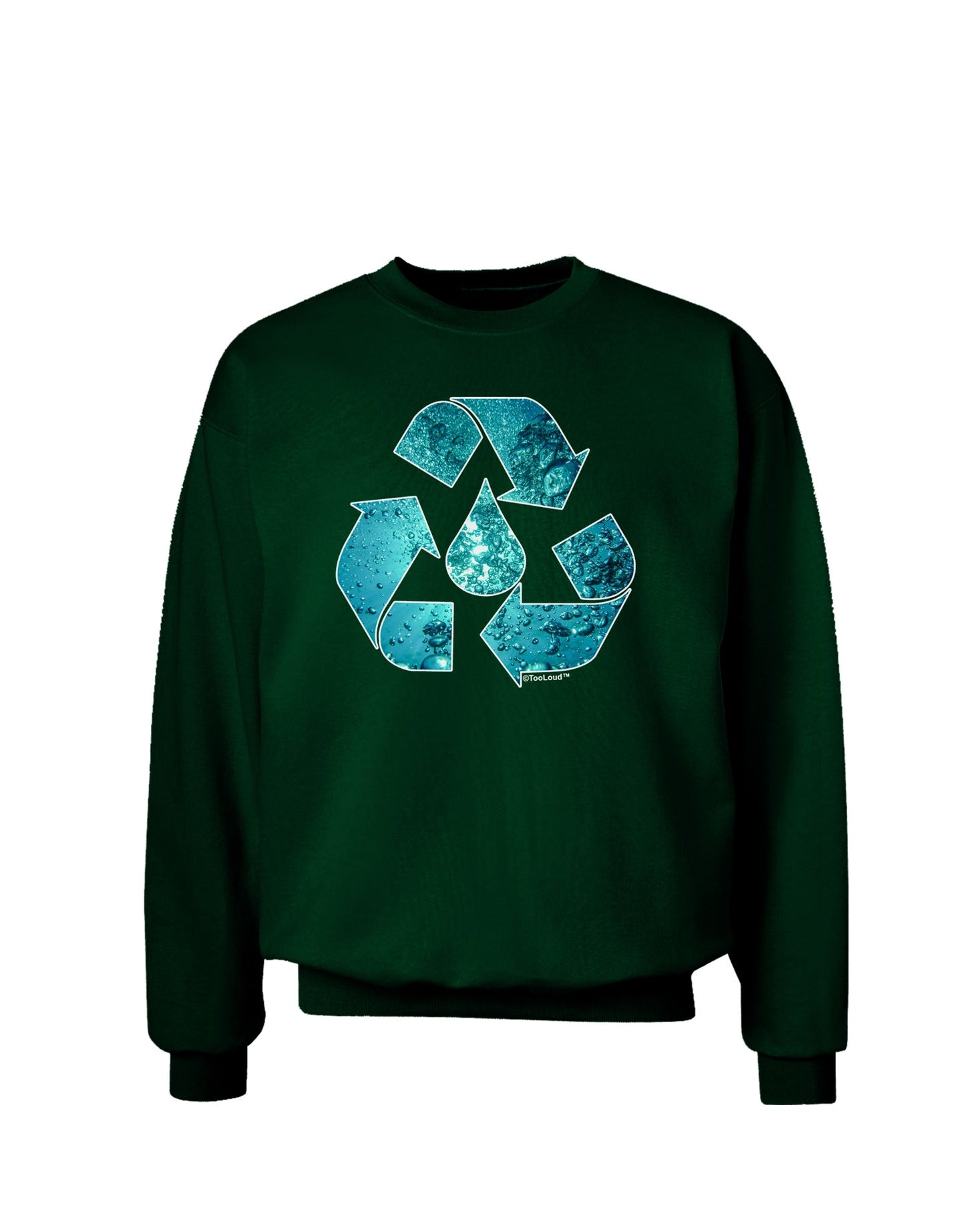 Water Conservation Adult Dark Sweatshirt by TooLoud-Sweatshirts-TooLoud-Deep-Forest-Green-Small-Davson Sales