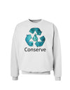 Water Conservation Text Sweatshirt by TooLoud-Sweatshirts-TooLoud-White-Small-Davson Sales