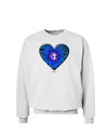 Water Droplet Heart Blue Sweatshirt by TooLoud-Sweatshirts-TooLoud-White-Small-Davson Sales