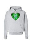 Water Droplet Heart Green Hoodie Sweatshirt by TooLoud-Hoodie-TooLoud-AshGray-Small-Davson Sales