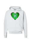 Water Droplet Heart Green Hoodie Sweatshirt by TooLoud-Hoodie-TooLoud-White-Small-Davson Sales