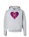 Water Droplet Heart Magenta Hoodie Sweatshirt by TooLoud-Hoodie-TooLoud-AshGray-Small-Davson Sales