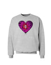 Water Droplet Heart Magenta Sweatshirt by TooLoud-Sweatshirts-TooLoud-AshGray-Small-Davson Sales