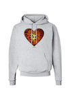 Water Droplet Heart Orange Hoodie Sweatshirt by TooLoud-Hoodie-TooLoud-AshGray-Small-Davson Sales