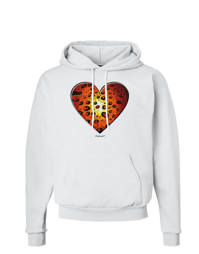 Water Droplet Heart Orange Hoodie Sweatshirt by TooLoud-Hoodie-TooLoud-White-Small-Davson Sales