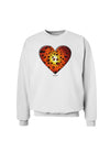 Water Droplet Heart Orange Sweatshirt by TooLoud-Sweatshirts-TooLoud-White-Small-Davson Sales